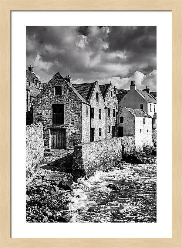Manarola Village In Black And White