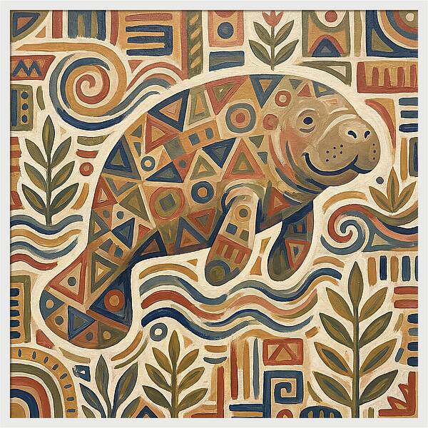 Manatee Folk Art