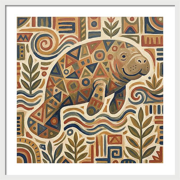 Manatee Folk Art