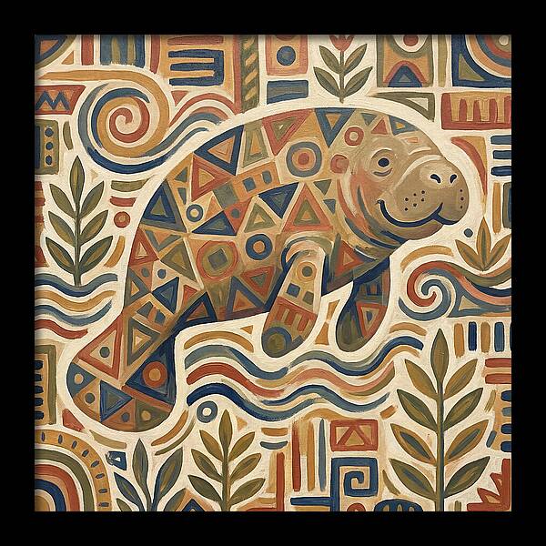 Manatee Folk Art