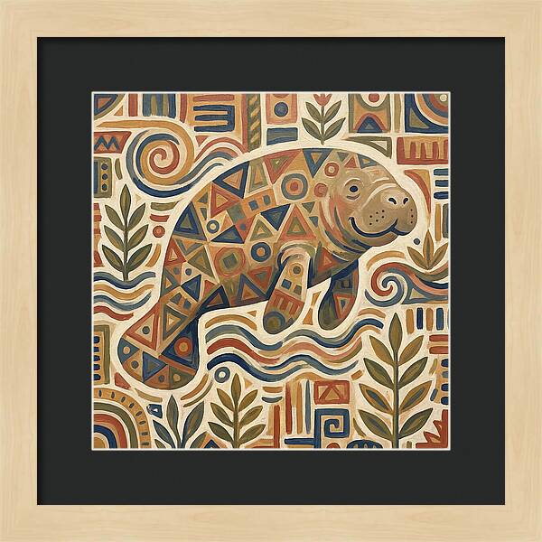 Manatee Folk Art