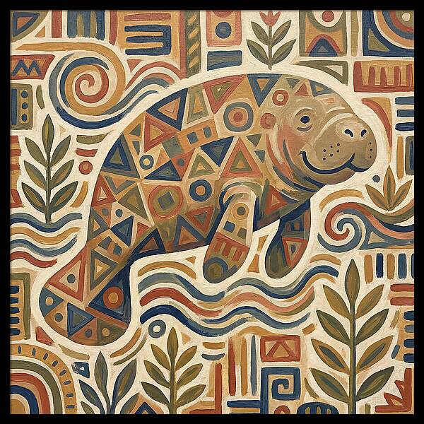 Manatee Folk Art