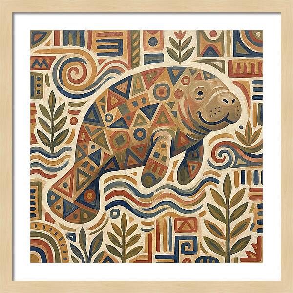 Manatee Folk Art