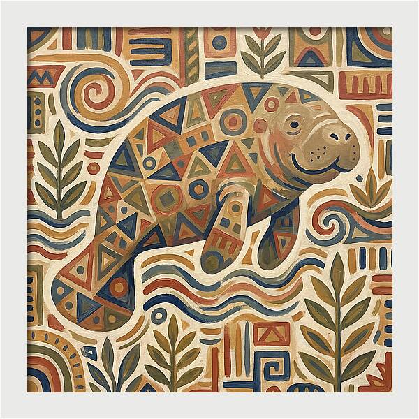 Manatee Folk Art