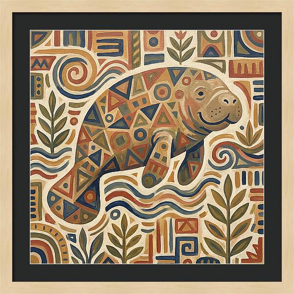 Manatee Folk Art