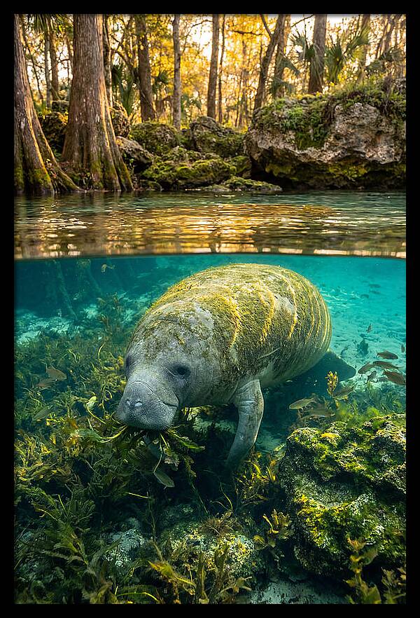 Manatee In Crystal Springs