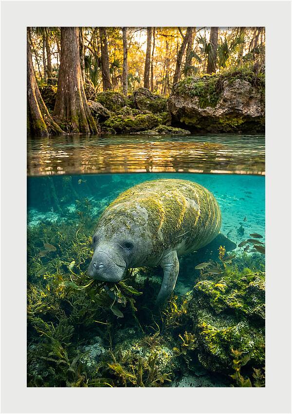 Manatee In Crystal Springs