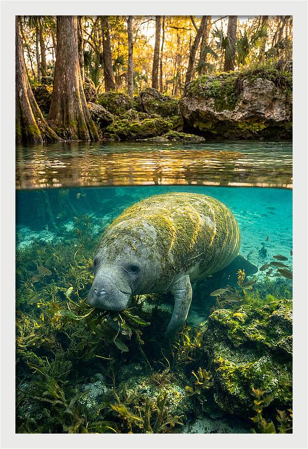 Manatee In Crystal Springs