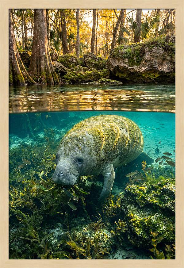 Manatee In Crystal Springs