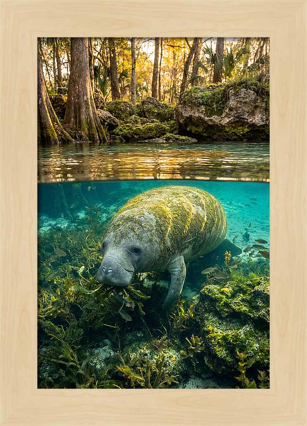 Manatee In Crystal Springs