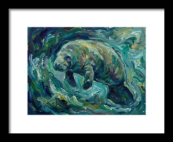 Manatee In Expressionist Style