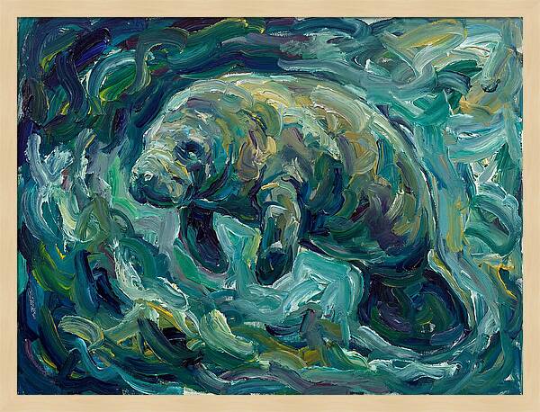 Manatee In Expressionist Style