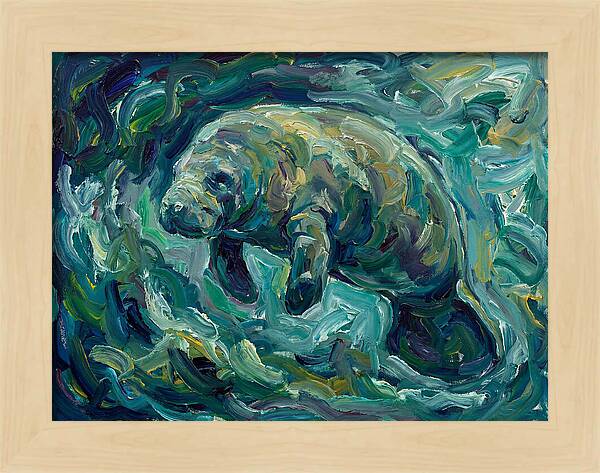 Manatee In Expressionist Style