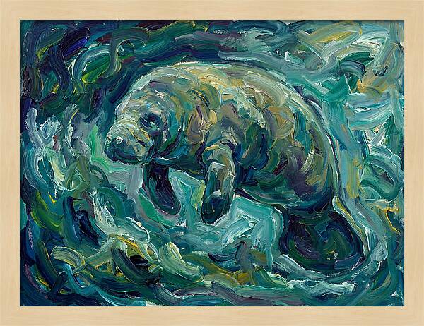 Manatee In Expressionist Style