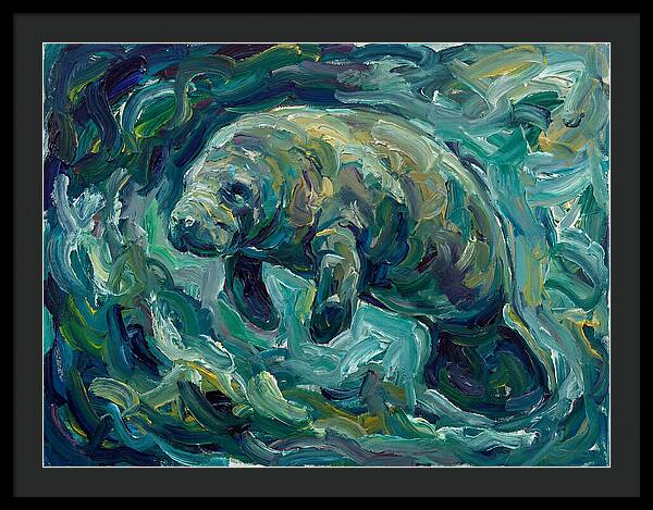Manatee In Expressionist Style