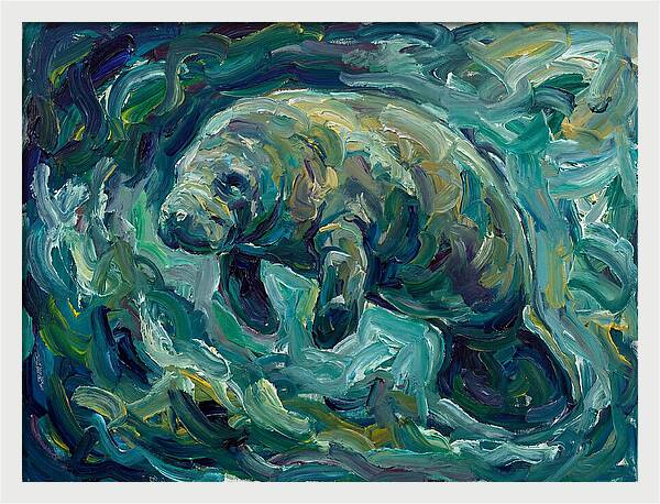 Manatee In Expressionist Style