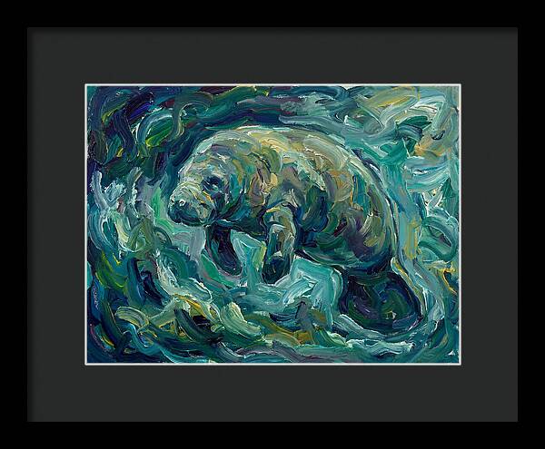 Manatee In Expressionist Style