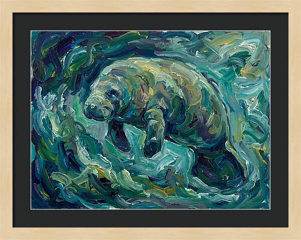 Manatee In Expressionist Style