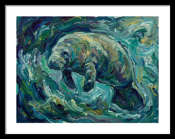 Manatee In Expressionist Style
