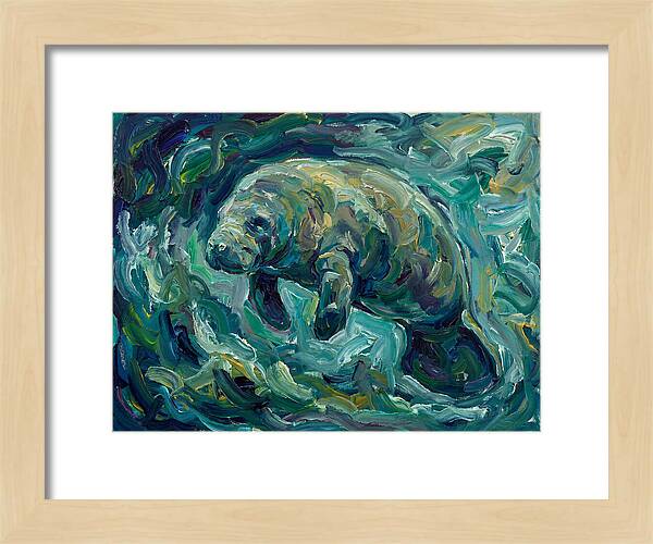 Manatee In Expressionist Style
