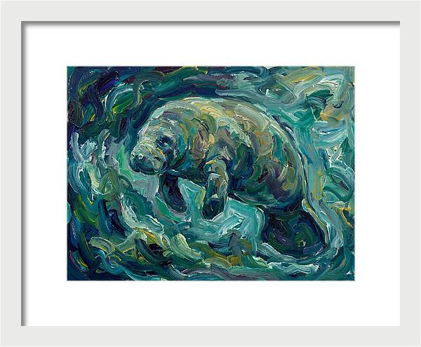 Manatee In Expressionist Style