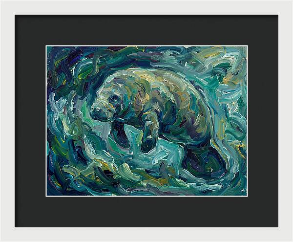 Manatee In Expressionist Style