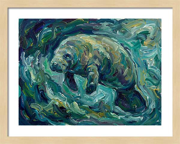 Manatee In Expressionist Style