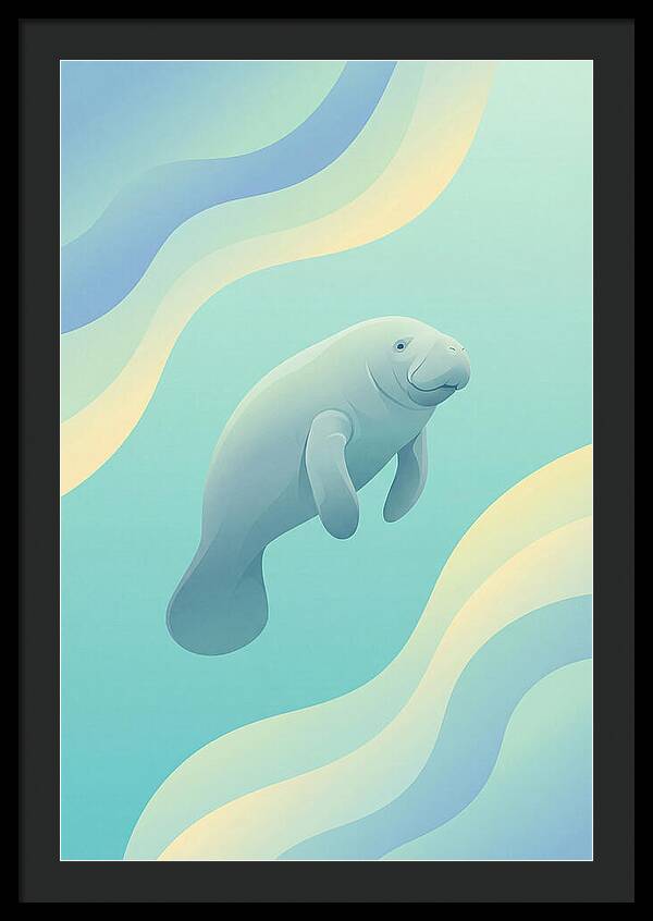 Manatee In Tranquil Waters