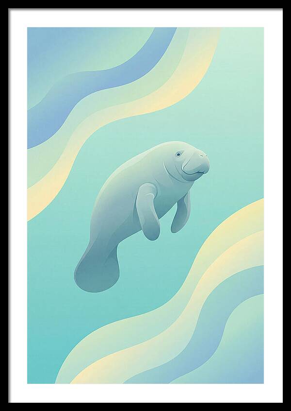 Manatee In Tranquil Waters
