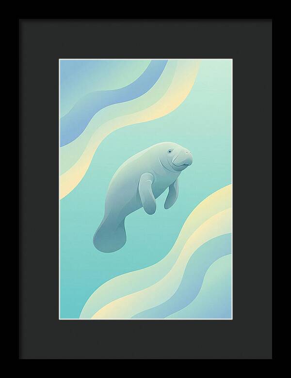 Manatee In Tranquil Waters