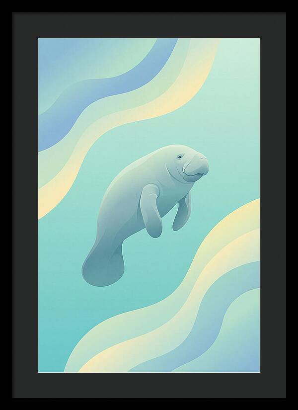 Manatee In Tranquil Waters