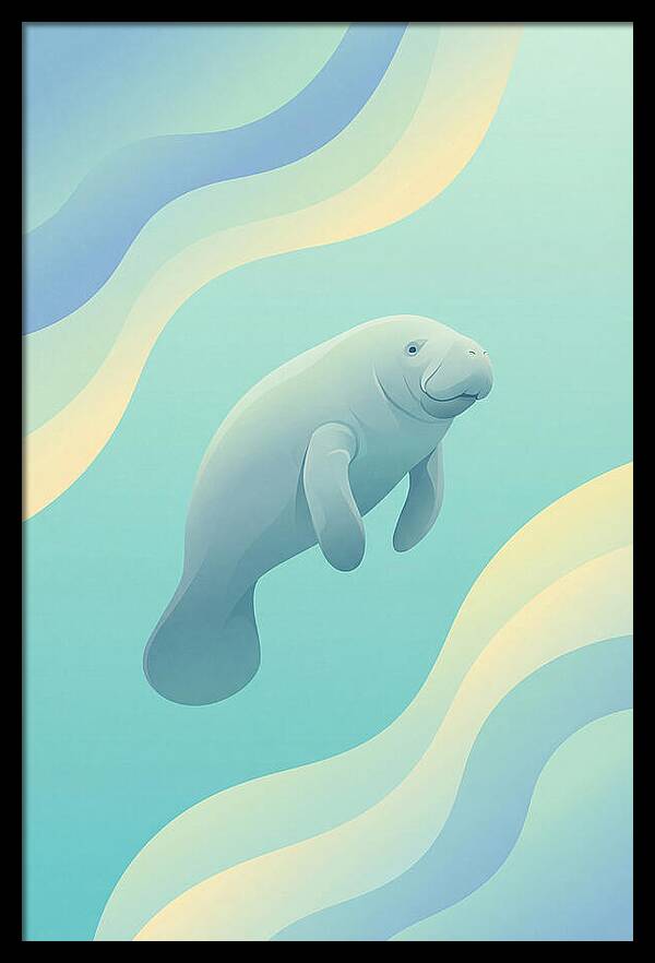 Manatee In Tranquil Waters