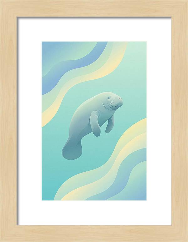 Manatee In Tranquil Waters