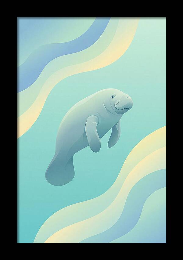 Manatee In Tranquil Waters