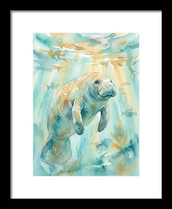 Manatee Swimming Gracefully