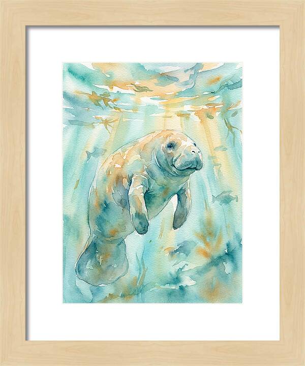 Manatee Swimming Gracefully