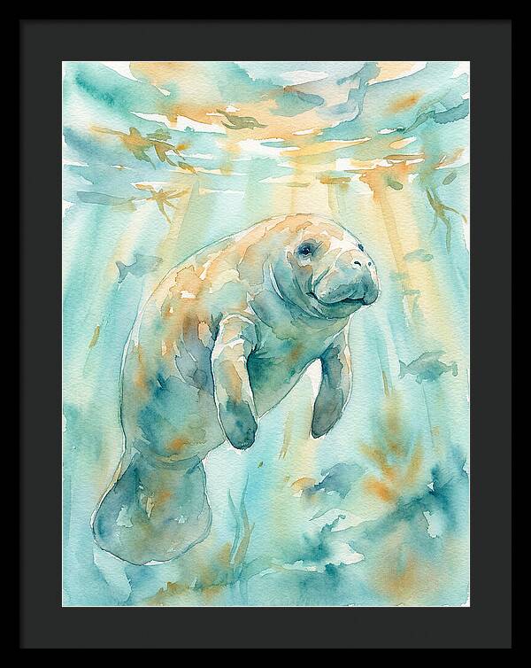 Manatee Swimming Gracefully