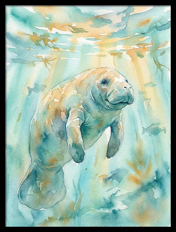 Manatee Swimming Gracefully