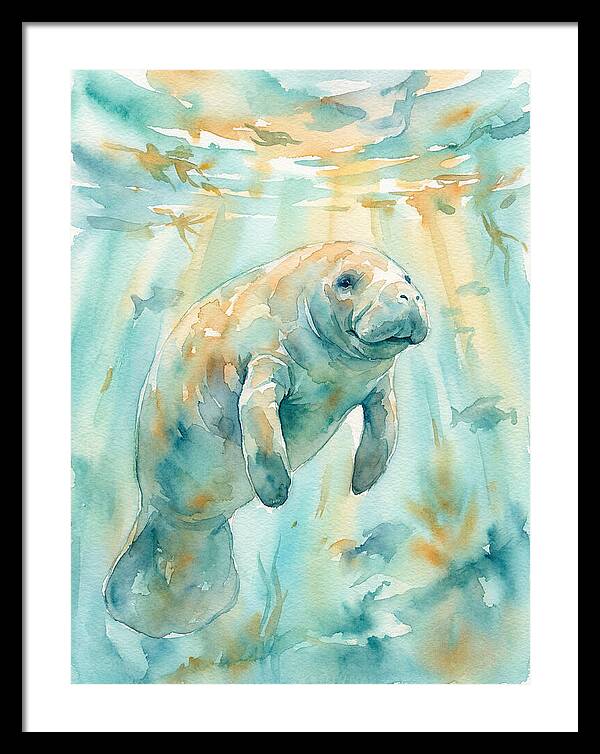Manatee Swimming Gracefully