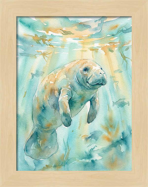 Manatee Swimming Gracefully