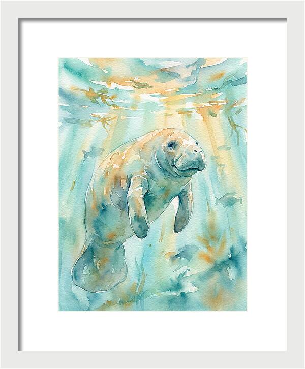 Manatee Swimming Gracefully