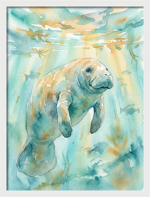Manatee Swimming Gracefully