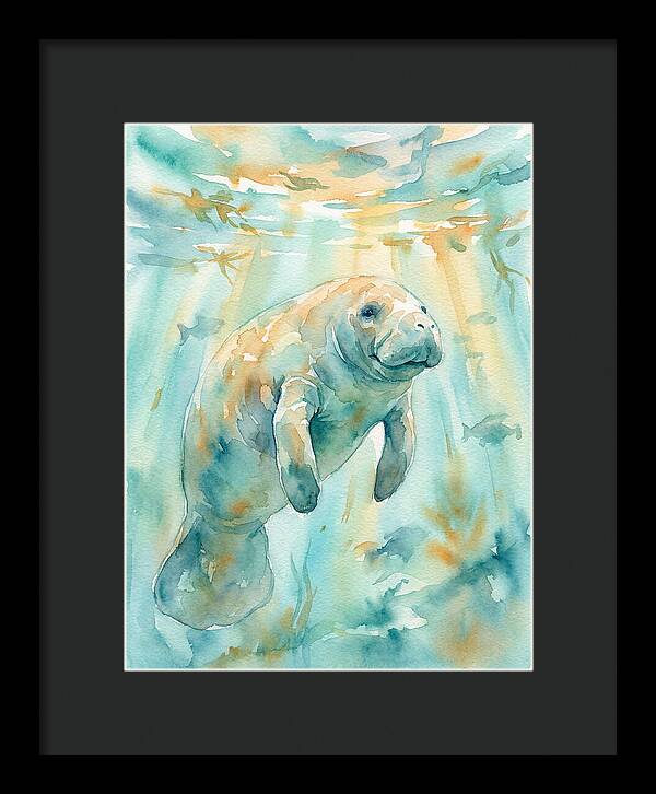 Manatee Swimming Gracefully