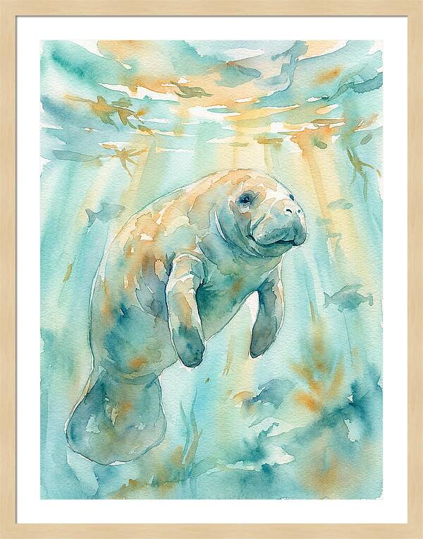 Manatee Swimming Gracefully