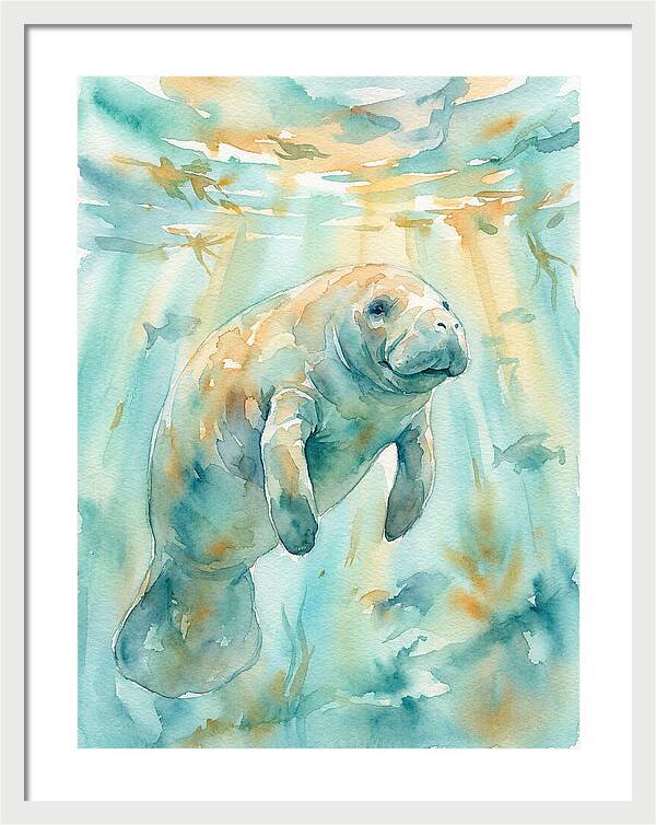 Manatee Swimming Gracefully