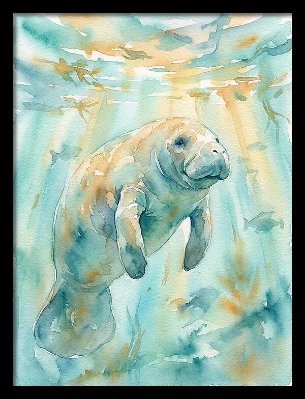 Manatee Swimming Gracefully