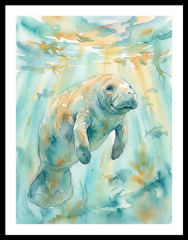 Manatee Swimming Gracefully