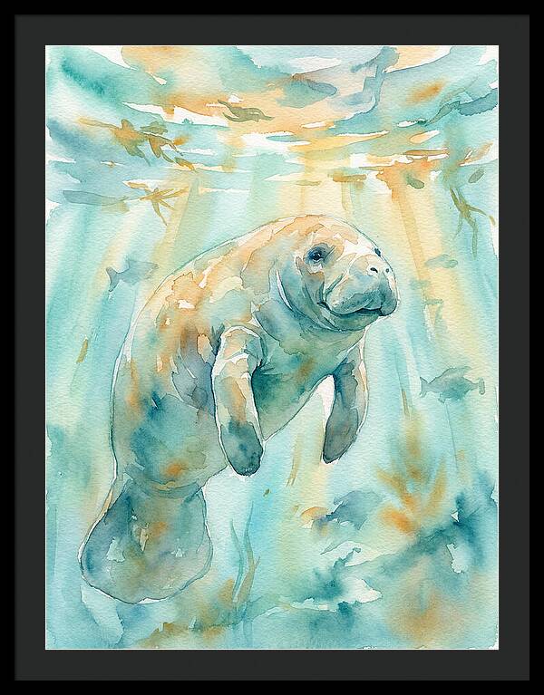Manatee Swimming Gracefully
