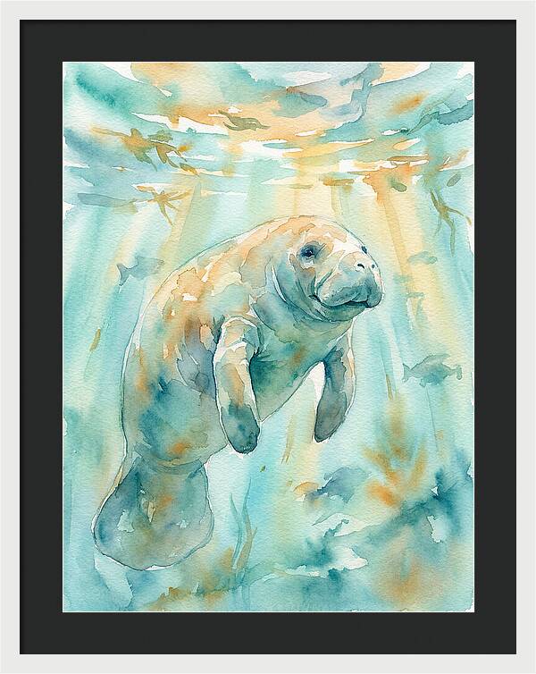 Manatee Swimming Gracefully