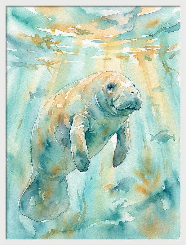 Manatee Swimming Gracefully